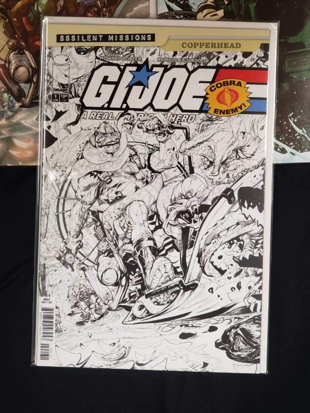 GI Joe SSSilent Missions COPPERHEAD #1 Prestige Variant Set A B & 1:10 Porter - Picture 10 of 11